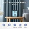 imageDOQAUS Upgraded Digital Hygrometer Room Thermometer Indoor Humidity Meter with Large LCD Display Temperature Humidity Monitor with Max Min Records BlackBlack with Backlit