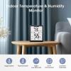 imageDOQAUS Upgraded Digital Hygrometer Room Thermometer Indoor Humidity Meter with Large LCD Display Temperature Humidity Monitor with Max Min Records BlackBlack