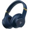 imageDOQAUS Bluetooth Headphones Over Ear Wireless Headphone 90H Playtime and 3EQ Modes with Mic HiFi Stereo Sound Deep Bass Memory Foam Cups for Phone PC Travel Home OfficeNavy Blue