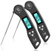 imageDOQAUS Digital Meat Thermometer 2 Pack Instant Read Food Thermometer for Cooking Kitchen Probe with Backlit ampamp Reversible Display Cooking Temperature for Turkey Bread Baking SourdoughRaven