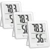 imageDOQAUS Humidity Meter 2 Pack Room Thermometer Indoor Hygrometer with 5s Fast Refresh Temperature Humidity Monitor Meter for Baby Room Living Room Basement Greenhouse OfficeWhite