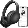 imageDOQAUS Upgrade Bluetooth Headphones Over Ear 90H Playtime BT 53 Wireless Headphone EQ Modes Builtin HD Mic HiFi Stereo Sound Deep Bass Memory Foam Cups for PhonePCampampTravelGymWorkoutBlackApp Version