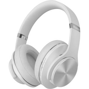 imageDOQAUS Bluetooth Headphones Over Ear 90H Playtime Wireless 3 EQ Modes HiFi Audio ampamp Deep Bass ENC Noise Isolating Mic Soft Earpads for PhonePCLight grey
