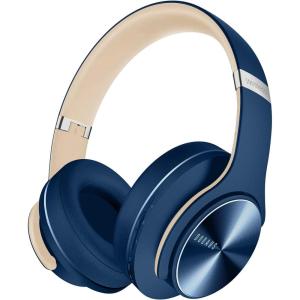 imageDOQAUS Bluetooth Headphones Over Ear 90H Playtime Wireless 3 EQ Modes HiFi Audio ampamp Deep Bass ENC Noise Isolating Mic Soft Earpads for PhonePCNavy Blue