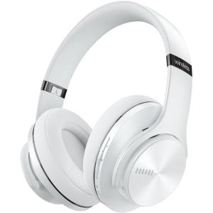 imageDOQAUS Bluetooth Headphones Over Ear 90H Playtime Wireless 3 EQ Modes HiFi Audio ampamp Deep Bass ENC Noise Isolating Mic Soft Earpads for PhonePCWhite