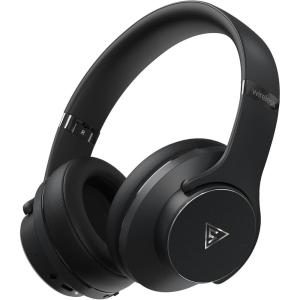 imageDOQAUS Bluetooth Headphones Over Ear Wireless Headphone 90H Playtime and 3EQ Modes with Mic HiFi Stereo Sound Deep Bass Memory Foam Cups for Phone PC Travel Home OfficeBlack