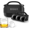 imageDOQAUS Whiskey Clear Ice Ball Maker 25quot Crystal Round Clear Ice Cube Maker for Freezer 7 Cavity Large Sphere Whisky Ice Maker Circle for Cocktail Bourbon Scotch Brandy Premium Gift for LoverPremium Black