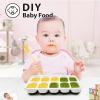 imageDOQAUS Ice Cube Trays 4 Pack 56 pcs Silicone Ice Cubes Tray Maker with SpillResistant Removable Lid Easy Release ampamp Pop out LFGB and BPA Free Stackable Flexible for Baby Food Cocktail CoffeeNight Black