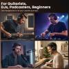image:imageDOQAUS DJ Headphones Professional Wired Studio Monitor Headphones Over Ear for Music Recording and Mixing 50mm Drivers Stereo Headset with Dual Jack for Electric Guitar Keyboard Piano LaptopBlack