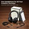 image:imageDOQAUS DJ Headphones Professional Wired Studio Monitor Headphones Over Ear for Music Recording and Mixing 50mm Drivers Stereo Headset with Dual Jack for Electric Guitar Keyboard Piano LaptopBlack