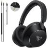 image:imageDOQAUS DJ Headphones Professional Wired Studio Monitor Headphones Over Ear for Music Recording and Mixing 50mm Drivers Stereo Headset with Dual Jack for Electric Guitar Keyboard Piano LaptopBlack