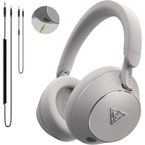 image:imageDOQAUS DJ Headphones Professional Wired Studio Monitor Headphones Over Ear for Music Recording and Mixing 50mm Drivers Stereo Headset with Dual Jack for Electric Guitar Keyboard Piano LaptopGray