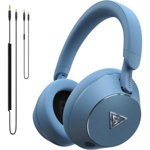 image:imageDOQAUS DJ Headphones Professional Wired Studio Monitor Headphones Over Ear for Music Recording and Mixing 50mm Drivers Stereo Headset with Dual Jack for Electric Guitar Keyboard Piano LaptopBlue