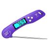 image:imageDOQAUS Digital Meat Thermometer Instant Read Food Thermometer for Cooking Kitchen Probe with Backlit amp Reversible Display Cooking Temperature Probe for Turkey Grill BBQ Baking