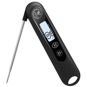 image:imageDOQAUS Meat Thermometer Dual Probes Instant Read Food Thermometers for Cooking with Big Backlight Screen amp Calibration