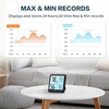 image:imageDOQAUS Room Thermometer Hygrometer Digital Indoor Thermometer with Backlight Large Screen Temperature Monitor Humidity Meter for Home Bedroom Baby Room Office Greenhouse BlackBlack