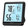image:imageDOQAUS Room Thermometer Hygrometer Digital Indoor Thermometer with Backlight Large Screen Temperature Monitor Humidity Meter for Home Bedroom Baby Room Office Greenhouse BlackBlack