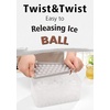 image:imageDOQAUS Ice Cube Trays with Lid and Bin Easy Twist Release 08 Inch Mini Ice Balls BPAFree FoodGrade Ice Molds for Freezer Iced Coffee Cocktails 4 PackGray